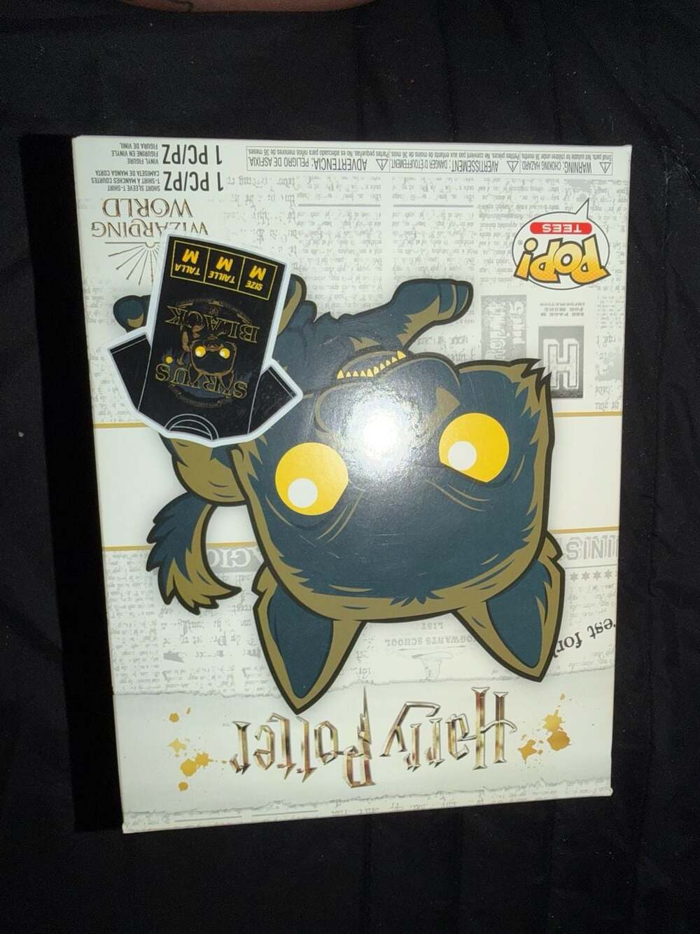 Funko Harry Potter Pop! Tees Sirius Black As Dog T-Shirt Box Size M JUST THE SHI